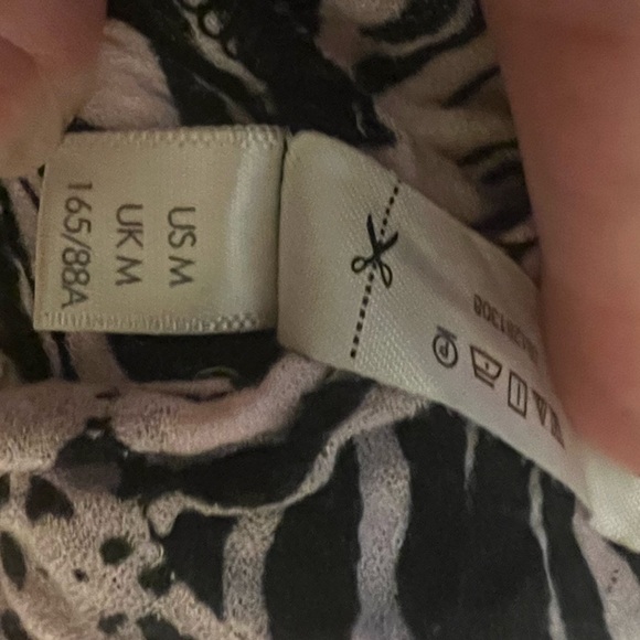 NEW Free People Intimately Tiers To You Maxi Dress Pink/Black Oversized Women M - Picture 9 of 10